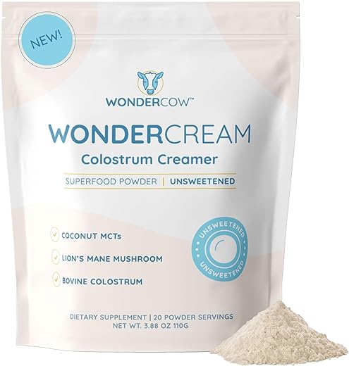 WonderCow Colostrum Creamer with Lions Mane: Boost Your Morning Routine!